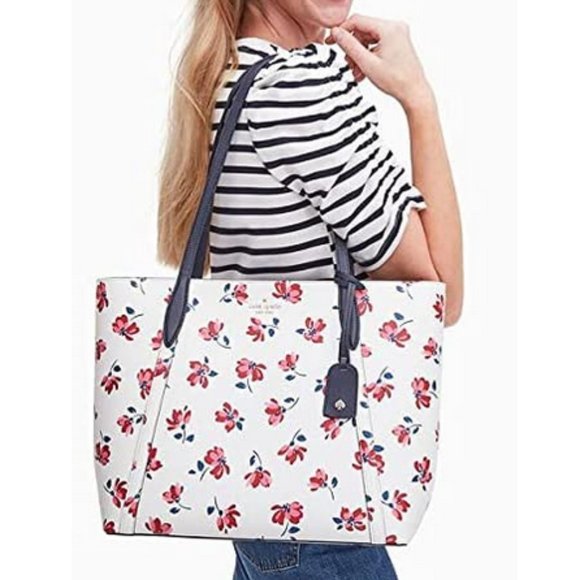 kate spade Handbags - Kate Spade Cara Tea Garden Toss Large Tote